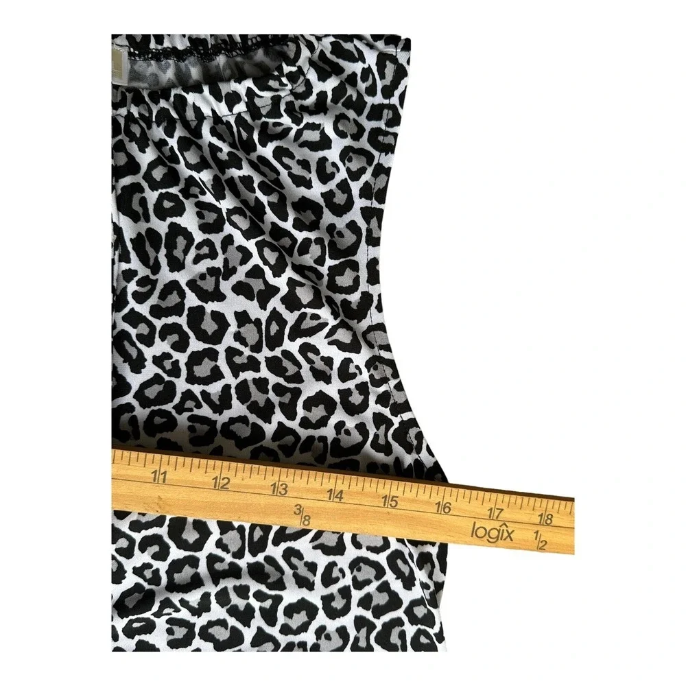 Michael‎ Kors Women Sleeveless Casual Dress BLACK White Print TASSEL Size XS